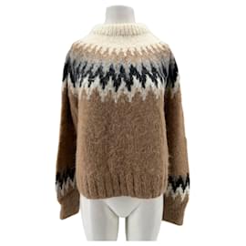 Autre Marque ELEVEN SIX Musterpullover aus Wolle Beige M Beige