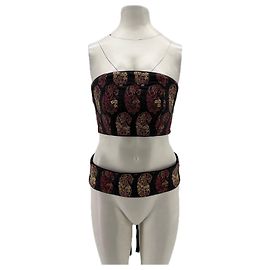 Autre Marque Corset e cinto Rosewater House preto algodão Preto