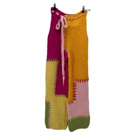Autre Marque Calça multicolorida de lã Multicor
