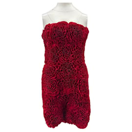 Maje Aje Blumenkleid rot Rot