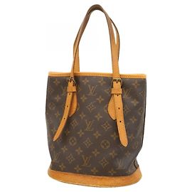 Borsa Tote Louis Vuitton Monogram Bucket PM Marrone