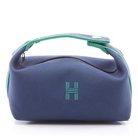 Hermès Hermes Bride à Brac PM Handbag Green Navy blue