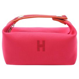 Hermès Bolso Hermes Bride à Bracque PM Rosa Naranja Burdeos