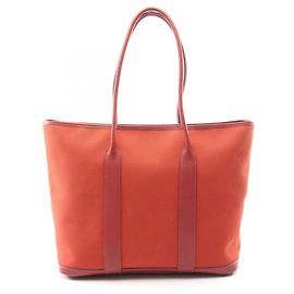 Hermès Borsa Tote Hermes Garden Zip MM Rosso Bordò