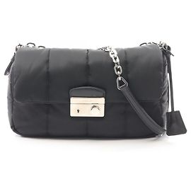 Borsa a tracolla Prada TESSUTO BOMBER Nero