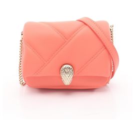Bulgari Bolsa de ombro micro Serpenti Cabochon da Bvlgari Rosa