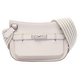 Hermès Borsa a tracolla Hermes Jypsiere Mini Bianco