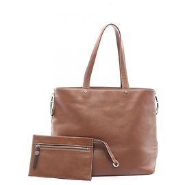Bolsa Tote de couro marrom Salvatore Ferragamo Marrom