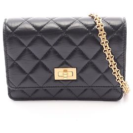 Borsa a tracolla mini Chanel 2.55 Matelassé Nero