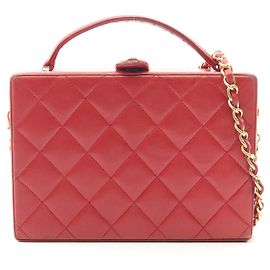 Chanel Matelassé 2-Way Handbag Red