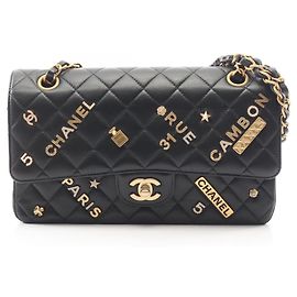 Borsa a Spalla Chanel Matelassé Double Flap Nero