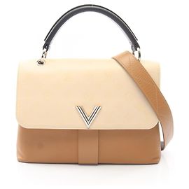 Borsa Louis Vuitton Very One Handle Marrone Nero Beige