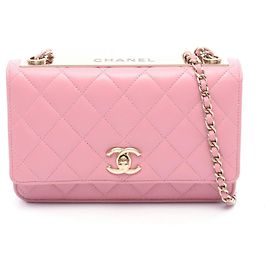 Bolso de Hombro Chanel Trendy CC Matelassé Rosa