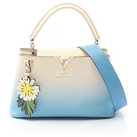 Borsa 2-Way Capucines MM Louis Vuitton Blu Crudo
