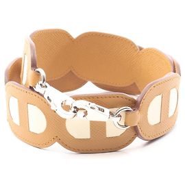 Hermès Tracolla Hermes Maillon Chaine d'Ancre Marrone Crudo