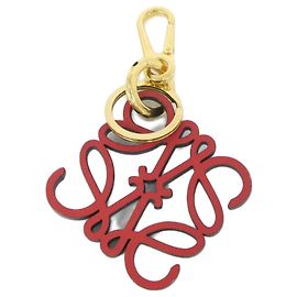 Portachiavi in pelle oro e rosso Loewe C821232X06 Rosso D'oro