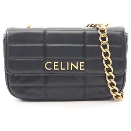 Céline Bolsa de ombro monocromática Celine Preto