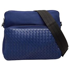 Bolsa Messenger Intrecciato Bottega Veneta Azul