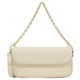 Pochette à chaîne Louis Vuitton Monogram Empreinte Ivy Beige