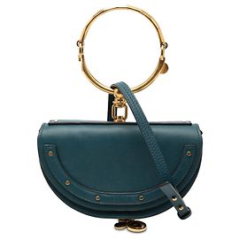 Bolsa tiracolo Chloé Blue Mini em couro de bezerro Nile Azul Outro