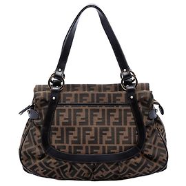 Fendi Brown Medium Zucca Canvas Chef Shopper Tote Brown