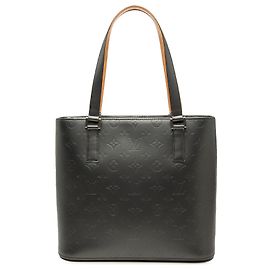 Louis Vuitton Gray Monogram Mat Stockton Marron Gris anthracite