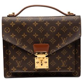Louis Vuitton Marrom Monogram Monceau 28 Marrom