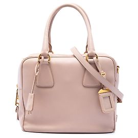 Bolsa Bauletto Prada Pink Small Saffiano Square Rosa