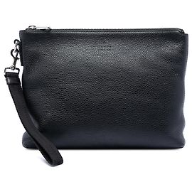 Pochette Gucci en cuir noir Noir