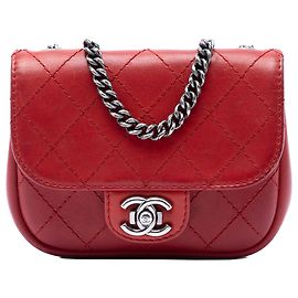 Chanel Red Paris Dallas Goatskin Wild Stitch Flap Rouge