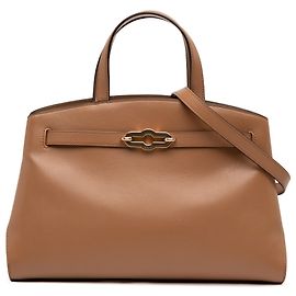 Pequena bolsa de mão Pimlico em couro marrom Mulberry Marrom Castanho claro