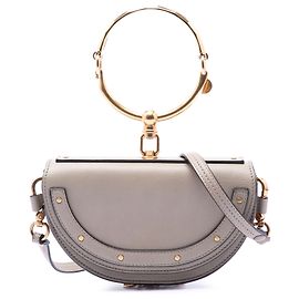 Bolsa tiracolo Chloé Gray Mini em couro de bezerro Nile Marrom