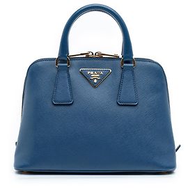 Bolso Prada Blue Small Saffiano Lux Promenade Azul