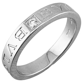 Bulgari Bvlgari 18K Weißgold und Diamant Ring für Damen Golden