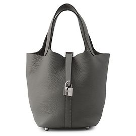 Hermès Bolsa Hermes Picotin Lock PM Marrom