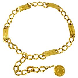 Cinturón de cadena dorado para mujer Chanel Dorado