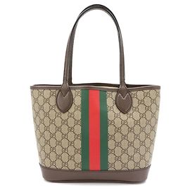 Borsa Tote Piccola Ophidia Gucci Marrone Beige