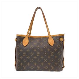 Sac cabas Louis Vuitton Neverfull PM Marron
