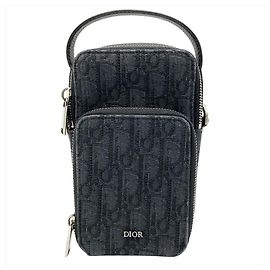 Borsa a tracolla Christian Dior Dior Oblique Jacquard Micro Pouch Nero