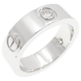 Anillo Cartier Love con medio diamante Dorado