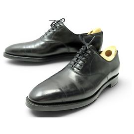 CHAUSSURES JOHN LOBB GARNIER II RICHELIEU 9E 43 EN CUIR NOIR LEATHER SHOES Noir