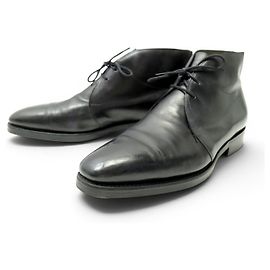 BOTINES DE CUERO JOHN LOBB ROMSEY 8.5E 42.5 CHUKKA Negro