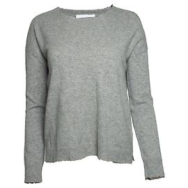 Zadig & Voltaire, pull en cachemire tricoté gris Gris