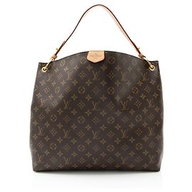 Louis Vuitton Monogram Canvas Graceful MM Hobo Marron