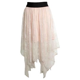 Maje, Rock aus rosa Spitze Pink