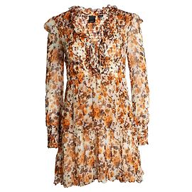Pinko, vestido com babados Multicor