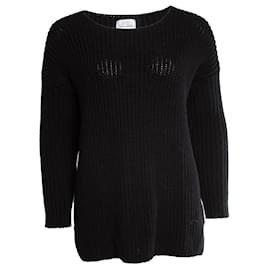Anine Bing, schwarzer Strickpullover Schwarz