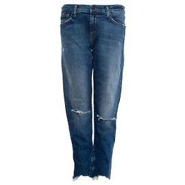 J Brand, vaqueros azul medio con rotos Azul