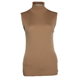 Gerard Darel, top de gola alta canelado marrom Marrom
