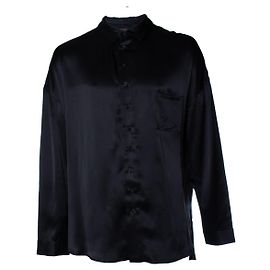 Autre Marque Albus Lumen, camicia in seta nera Nero